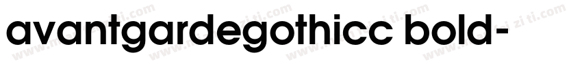 avantgardegothicc bold字体转换